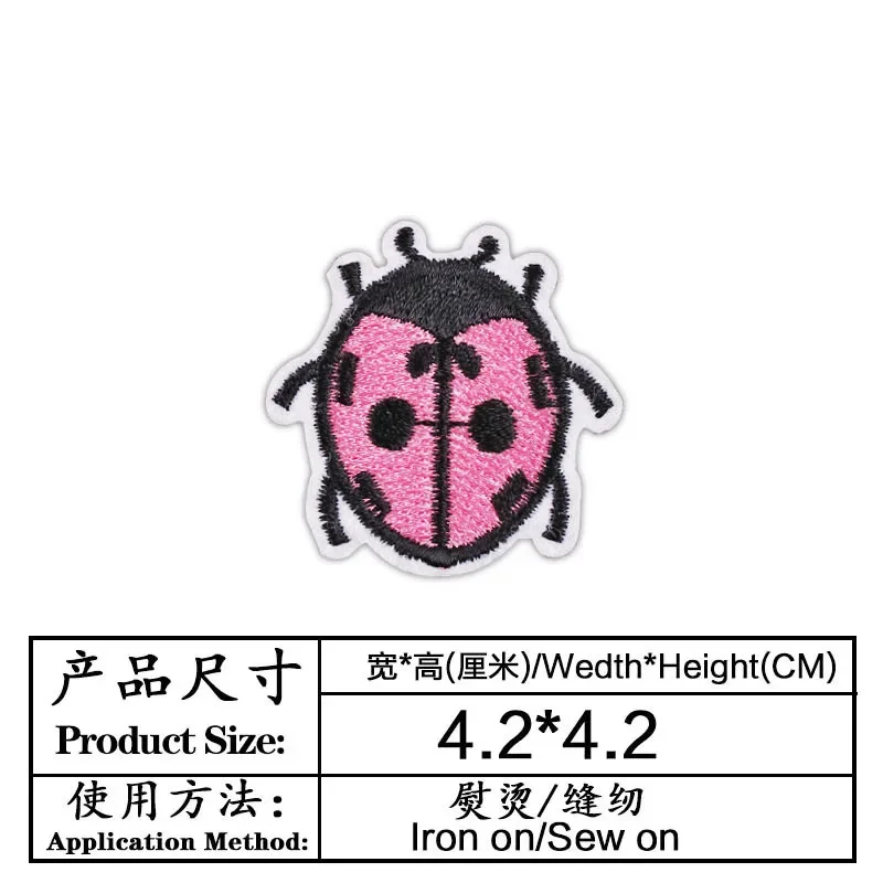 100 шт./лот, маленькая нашивка – обзор и цена Embroidery Lady Bug